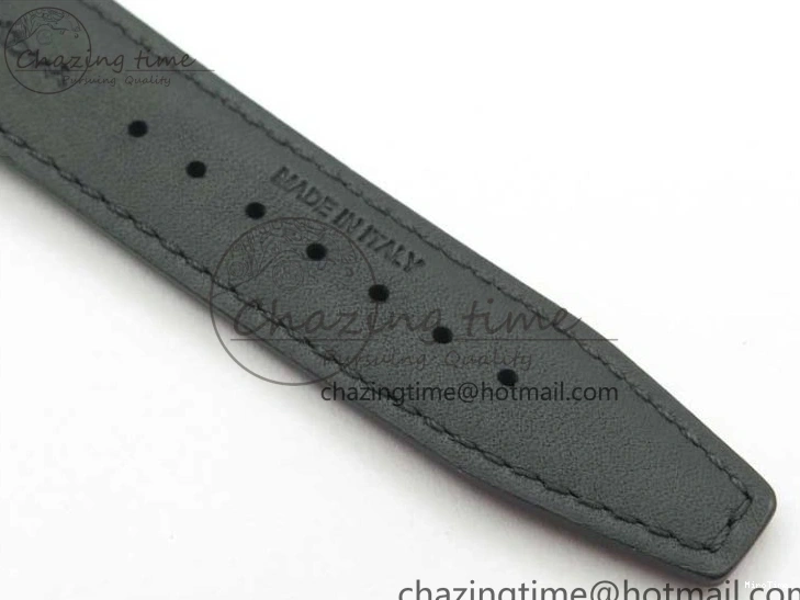 MIROTIME 0308 Vibrant Portofino IW459402 SS MKS 1:1 Best Edition White Dial on Black Leather Strap Miyota 7086